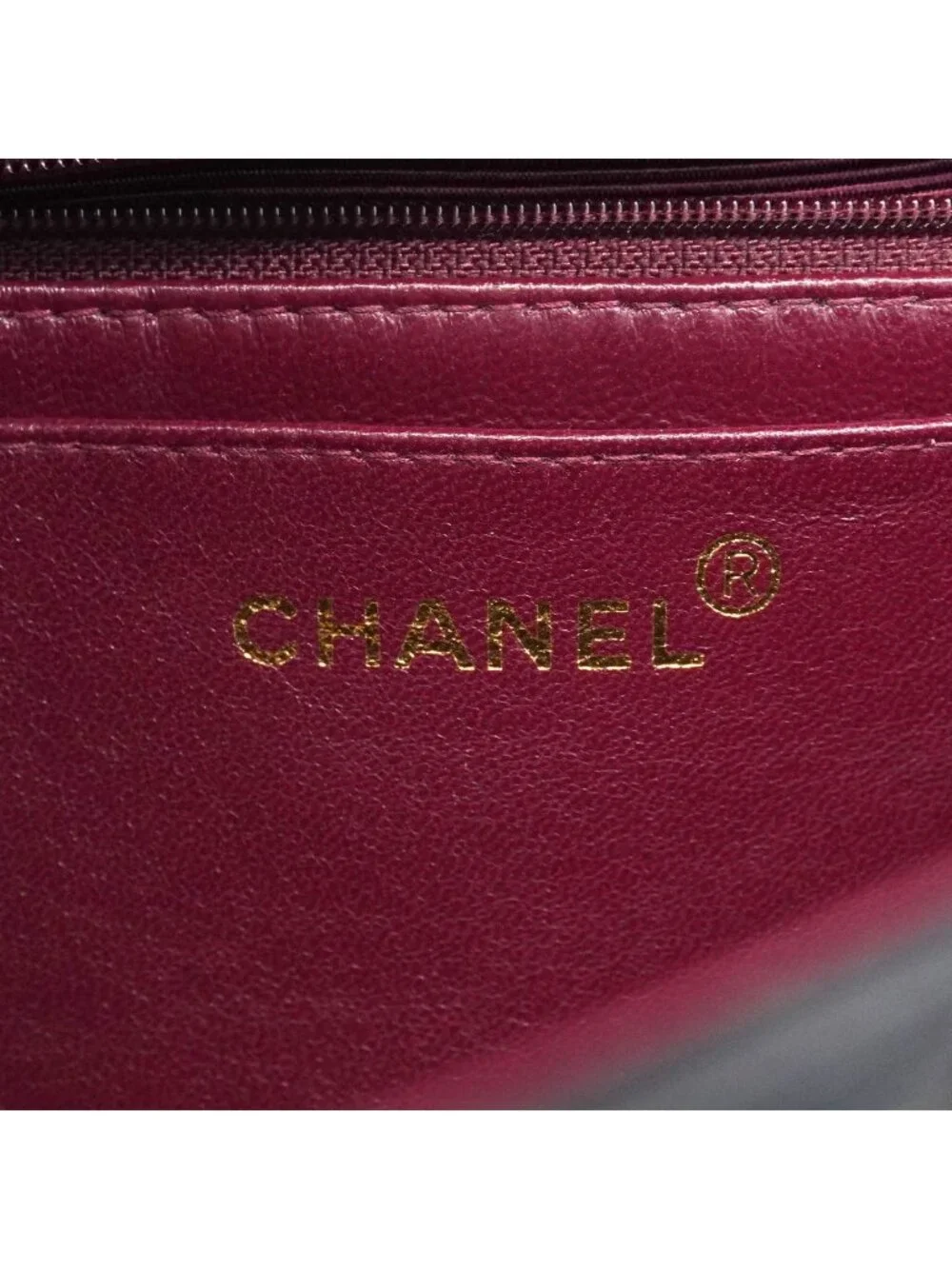 Chanel Handbag Quilted Family Bag Lambskin Black Gold